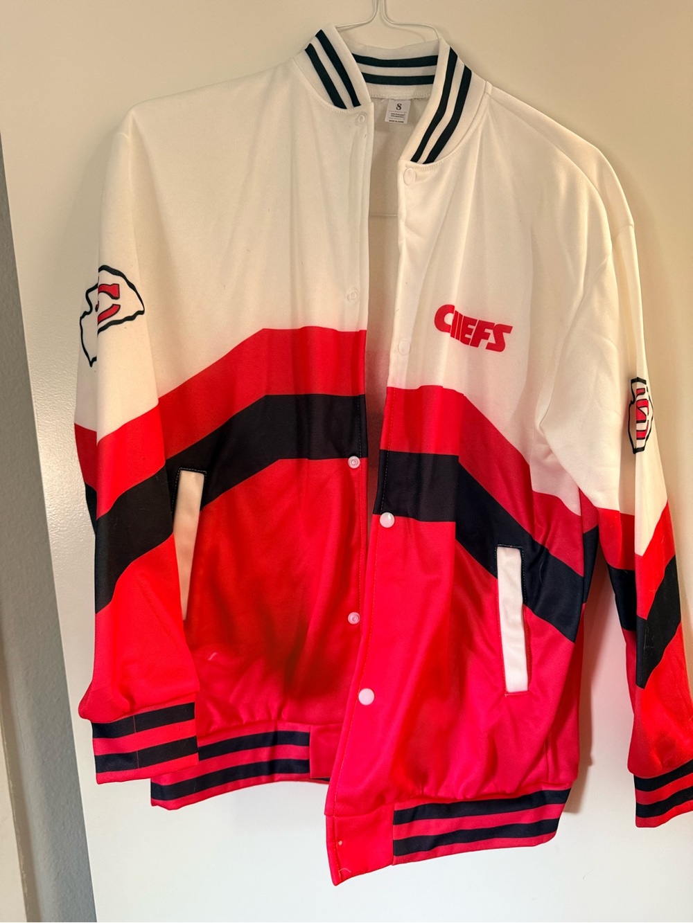 Chiefs Red & White Varsity bomber Jacket